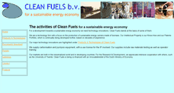 Desktop Screenshot of cleanfuels.nl